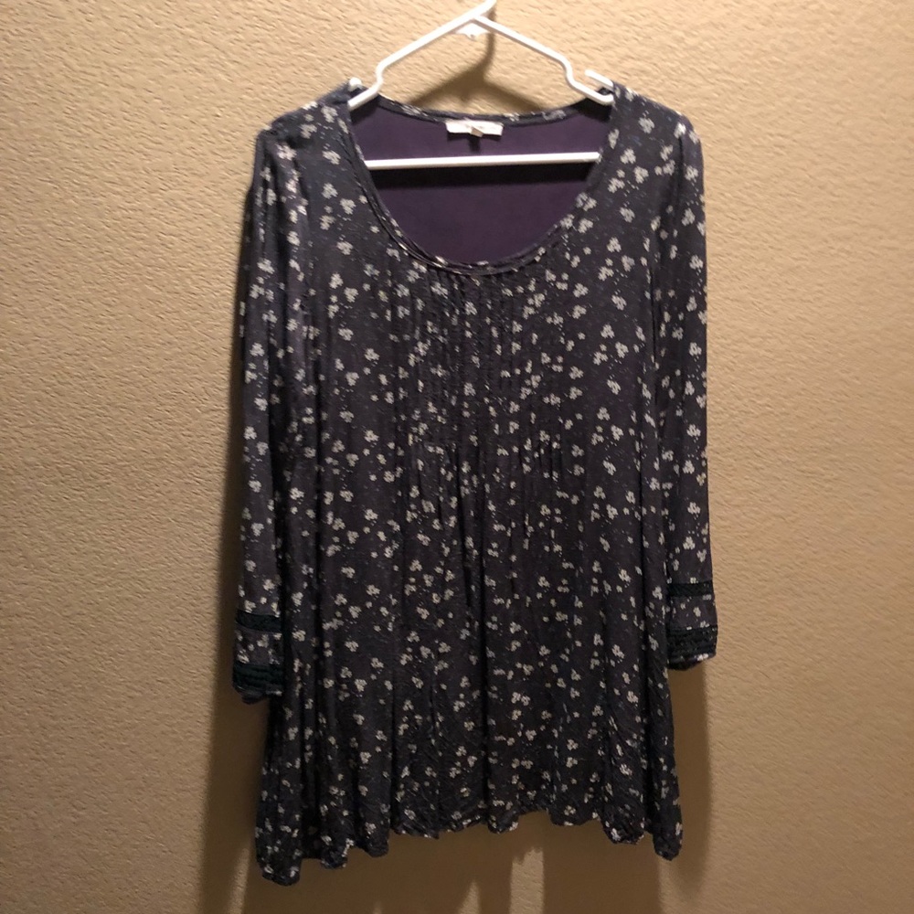 Blue Floral Dress Boho